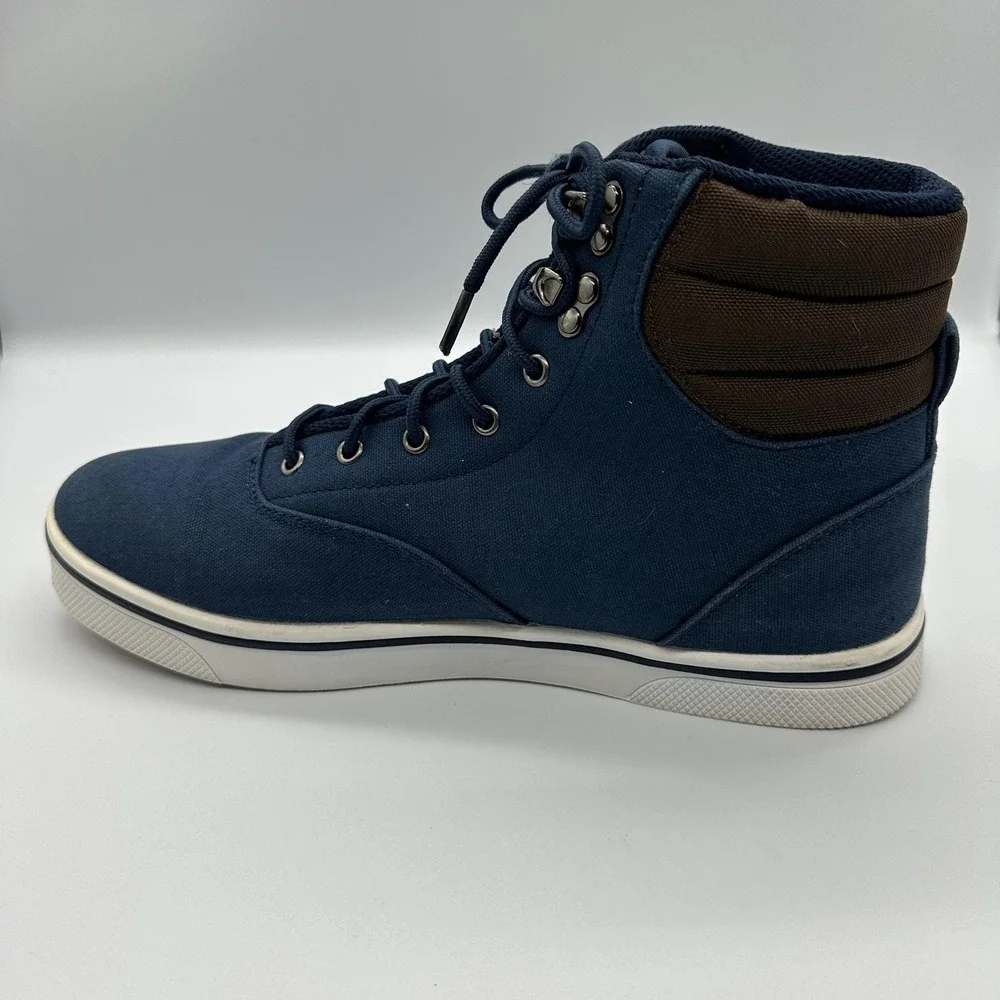 Vlado Shoes Mens Size 9 Blue Milo High Top‎ Lace Up Sneakers Casual IG-2711-14